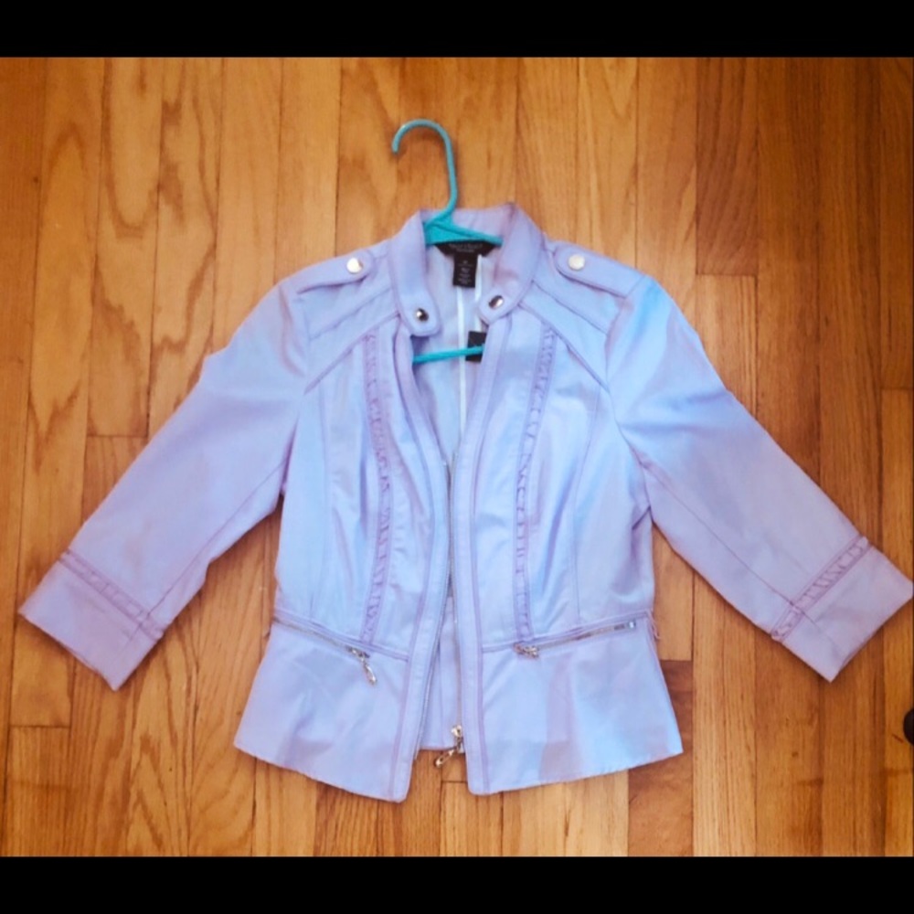 Cute, elegant purple jacket. Simply beautiful